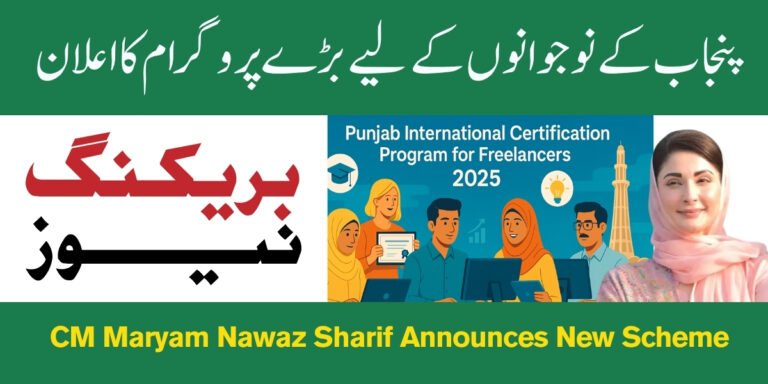 CM Maryam Nawaz Sharif Announces New International Certification Program 2025