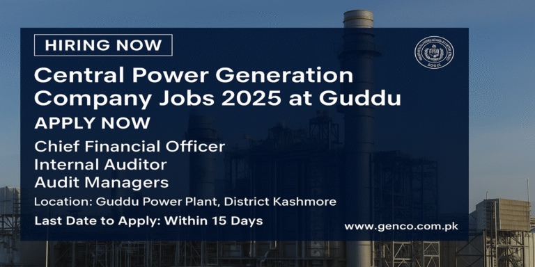 Central Power Generation Comapny Limited Jobs 2025