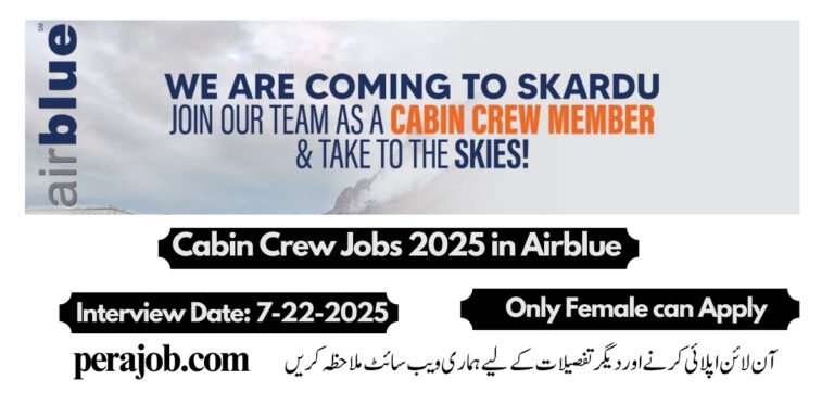 Cabin Crew Jobs 2025 in Airblue