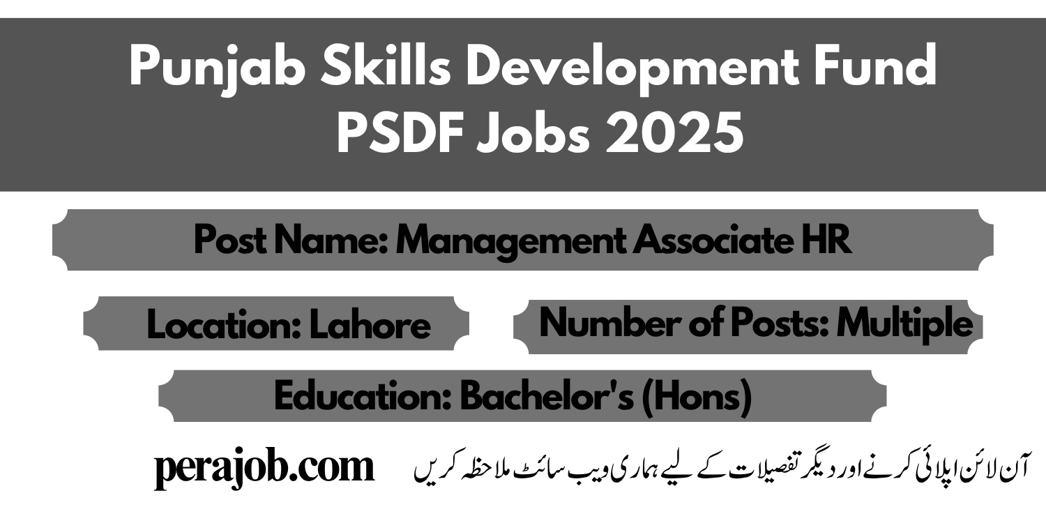PSDF Jobs 2025