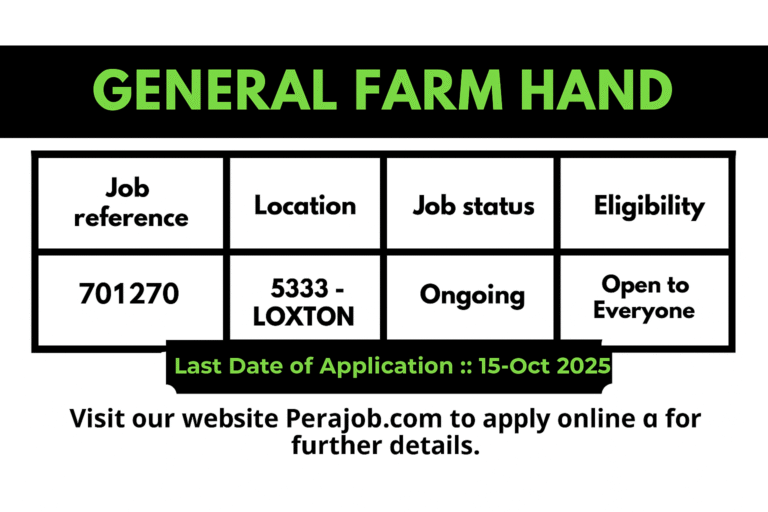 General Farm Hand Jobs in Australia 2025 at Loxton SA – Agriculture and Farming Careers