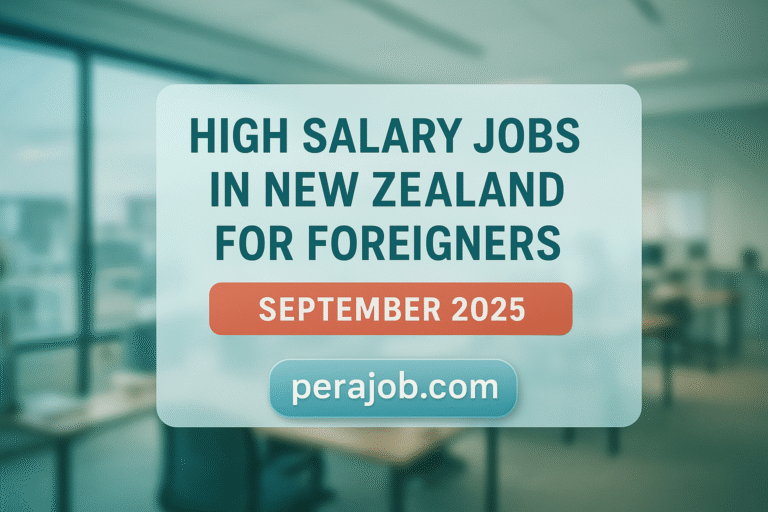 High Salary Jobs in New Zealand for foreigners 2025 – Top Careers & Visa Sponsorship