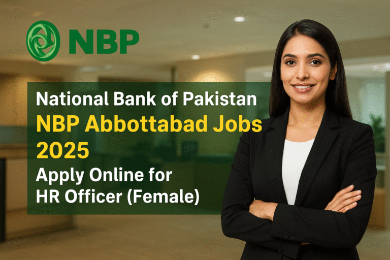 National Bank of Pakistan NBP Abbottabad Jobs 2025 Advertisement Banner