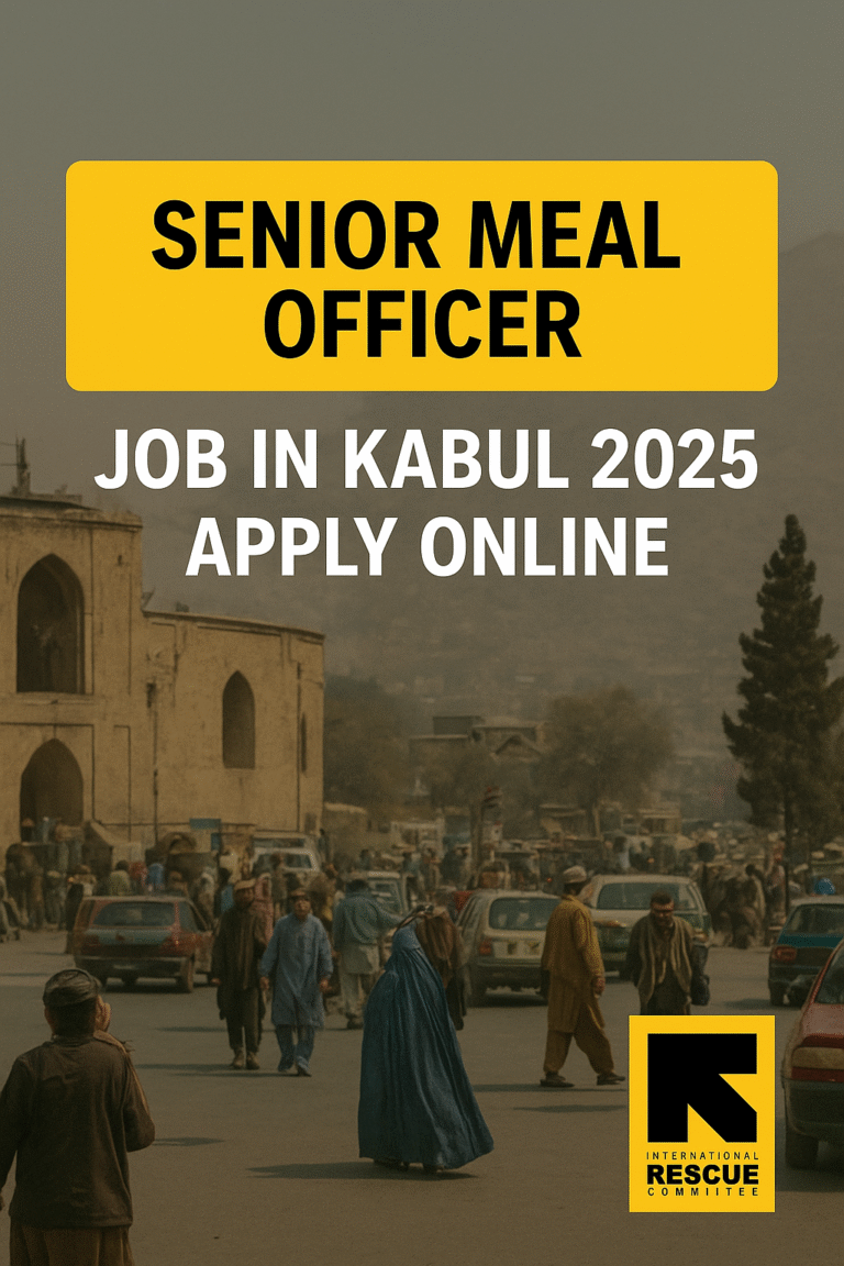 Senior MEAL Officer Job in Kabul 2025 at IRC Afghanistan – Monitoring, Evaluation, Accountability and Learning career opportunity for Afghan professionals.