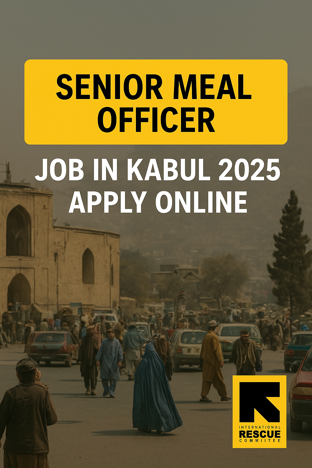 Senior MEAL Officer Job in Kabul 2025 at IRC Afghanistan – Monitoring, Evaluation, Accountability and Learning career opportunity for Afghan professionals.