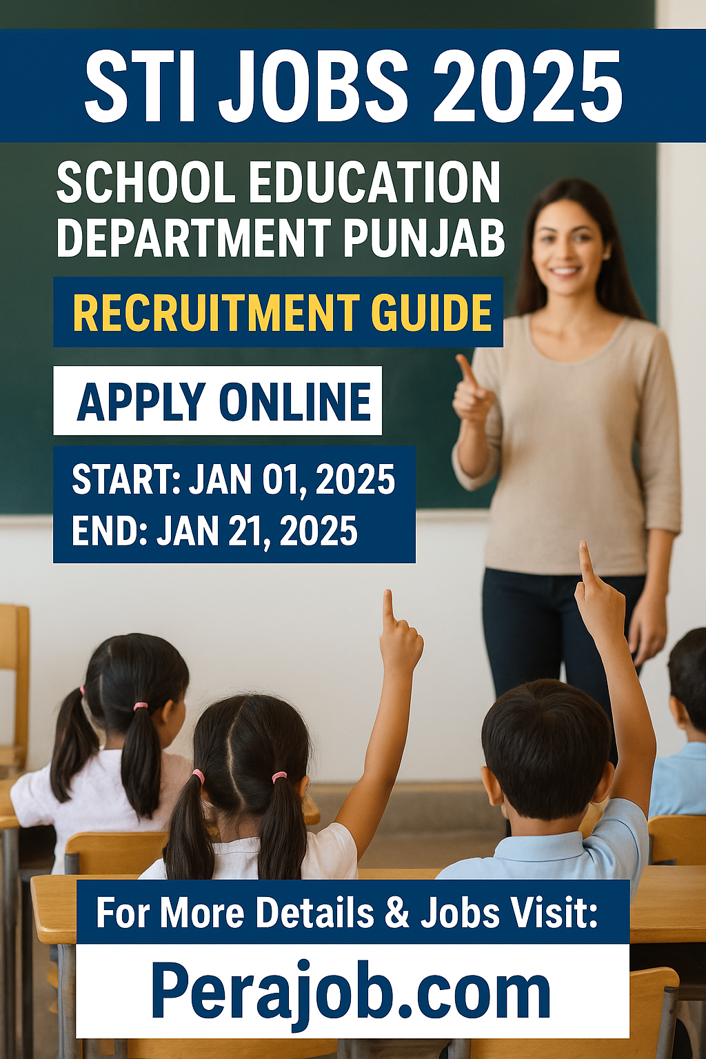 STI Jobs 2025 School Education Department Punjab – Latest Teacher Recruitment